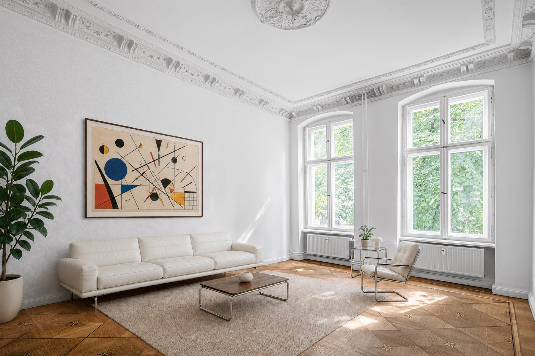 Bearbeitete Darstellung: Wohnzimmer
